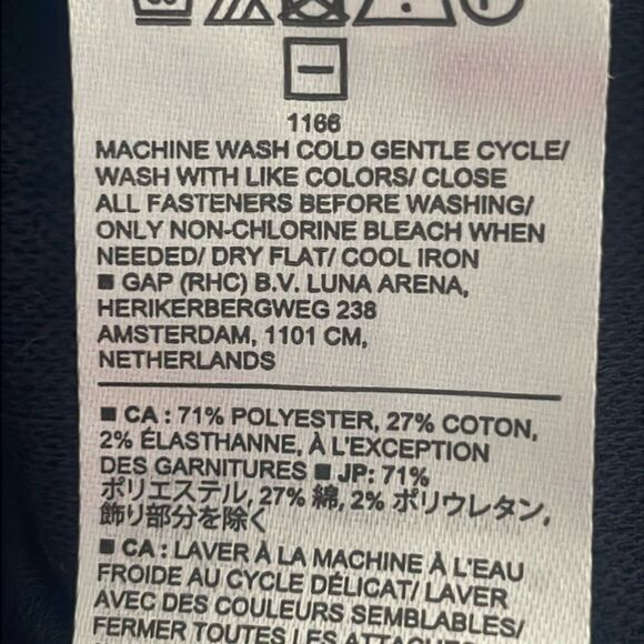 Banana Republic Factory Navy Collarless Cropped Jacket - Picture 5 of 5